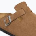Papucsok BIRKENSTOCK Boston Suede Leather dark tea 6