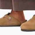 Papucsok BIRKENSTOCK Boston Suede Leather dark tea 8