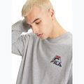 Férfi pulóver FILA Lahti Crew light grey melange 4