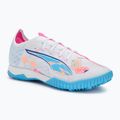 Futballcipő PUMA Ultra 5 Match Vol. Up TT puma white/luminous blue/poison pink/fizzy melon