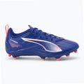 PUMA Ultra 5 Play FG/AG Jr gyermek labdarúgócipő lapis lazuli/puma fehér/naplemente fénye 2