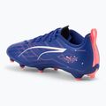 PUMA Ultra 5 Play FG/AG Jr gyermek labdarúgócipő lapis lazuli/puma fehér/naplemente fénye 3