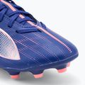 PUMA Ultra 5 Play FG/AG Jr gyermek labdarúgócipő lapis lazuli/puma fehér/naplemente fénye 7