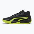 Férfi kosárlabda cipő PUMA Court Pro puma black/electric lime 2