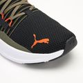 Futócipő PUMA Softride Symmetry Fuzion puma olive/puma black/flame filcker 7