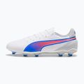 PUMA King Match FG/AG futballcipő puma fehér/kékmáz/szürke/szürke/szürkés fényű futballcipő puma white/bluemazing/flat light grey/sunset glow 10