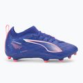 PUMA Ultra 5 Match FG/AG Jr gyermek labdarúgócipő lapis lazuli/puma fehér/naplemente fénye 2