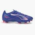 PUMA Ultra 5 Play FG/AG lapis lazuli/puma fehér/sunset gloe futballcipő 2