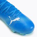 Gyerek focicipő PUMA Future 7 Play FG/AG Jr hyperlink blue/mint/puma white 7