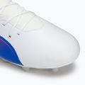 PUMA King Match FG/AG Jr gyermek futballcipő puma fehér/kékmáz/szürke/szürke/szürkés fényű gyermek focicipő 7