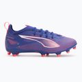 PUMA Ultra 5 Pro FG/AG Jr gyermek labdarúgócipő lapis lazuli/puma fehér/naplemente fénye 2