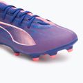 PUMA Ultra 5 Pro FG/AG Jr gyermek labdarúgócipő lapis lazuli/puma fehér/naplemente fénye 7