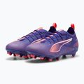 PUMA Ultra 5 Pro FG/AG Jr gyermek labdarúgócipő lapis lazuli/puma fehér/naplemente fénye 8