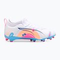 Gyerek focicipő PUMA Ultra 5 Match Vol. Up FG/AG Jr puma white/luminous blue 3