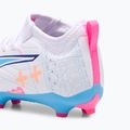 Gyerek focicipő PUMA Ultra 5 Match Vol. Up FG/AG Jr puma white/luminous blue 6