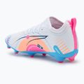 Gyerek focicipő PUMA Ultra 5 Match Vol. Up FG/AG Jr puma white/luminous blue 2