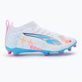 Gyerek focicipő PUMA Ultra 5 Match Vol. Up FG/AG Jr puma white/luminous blue 3