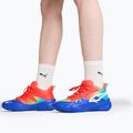 Férfi kosárlabda cipő PUMA Genetics Marcus Smart royal sapphire/red blast 4