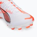Férfi futballcipő PUMA Ultra 5 Match+ FG/AG puma fehér/puma fekete/izzó piros 7