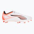 PUMA Ultra 5 Play FG/AG futballcipő puma fehér/puma fekete/izzó piros 2