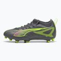 PUMA Ultra 5 Match FG/AG Jr gyermek futballcipő matt öregített ezüst/sárga riasztás/puma öregített ezüst