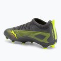 PUMA Ultra 5 Match FG/AG Jr gyermek futballcipő matt öregített ezüst/sárga riasztás/puma öregített ezüst 3