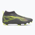 PUMA Ultra 5 Match+ LL FG/AG Jr matt öregedő ezüst/sárga riasztás/puma öregedő ezüst gyermek futballcipő 2