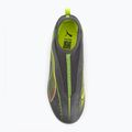 PUMA Ultra 5 Match+ LL FG/AG Jr matt öregedő ezüst/sárga riasztás/puma öregedő ezüst gyermek futballcipő 5