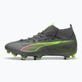PUMA férfi futballcipő Ultra 5 Match+ FG/AG matt öregedett ezüst/sárga riasztás/puma öregedett ezüst
