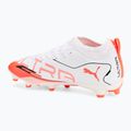 PUMA Ultra 5 Match FG/AG Jr gyermek futballcipő puma fehér/puma fekete/izzó piros 3