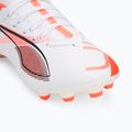 PUMA Ultra 5 Match FG/AG Jr gyermek futballcipő puma fehér/puma fekete/izzó piros 7
