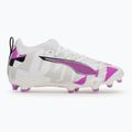 PUMA Ultra 5 Match Forever FG/AG Jr gyermek futballcipő puma fehér/tiszta magenta/tollszürke/puma fekete 2