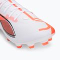 Férfi futballcipő PUMA Ultra 5 Match FG/AG puma fehér/puma fekete/izzó piros 7