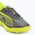 PUMA Ultra 5 Play TT Jr gyermek futballcipő matt öregített ezüst/sárga riasztás/puma öregített ezüst 7