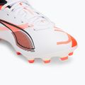 PUMA Ultra 5 Play FG/AG Jr gyermek futballcipő puma fehér/puma fekete/izzó piros 7
