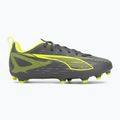 PUMA Ultra 5 Play FG/AG Jr matt öregedő ezüst/sárga riasztás/puma öregedő ezüst gyermek focicipő 2