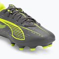PUMA Ultra 5 Play FG/AG Jr matt öregedő ezüst/sárga riasztás/puma öregedő ezüst gyermek focicipő 7