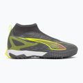 PUMA Ultra 5 Match+ LL TT + Mid Jr matt öregedő ezüst/sárga riasztás/puma öregedő ezüst gyermek futballcipő 2