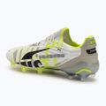 PUMA King Ultimate Forever FG/AG férfi futballcipő tollszürke/elektromos lime/puma fehér/fekete világosszürke 3