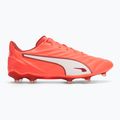 PUMA King Pro FG/AG férfi futballcipő izzó piros/puma fehér/piros tűz 2