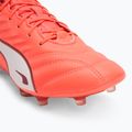 PUMA King Pro FG/AG férfi futballcipő izzó piros/puma fehér/piros tűz 7