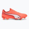 PUMA King Ultimate FG/AG férfi futballcipő izzó piros/puma fehér/piros tűz 2