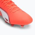 PUMA King Ultimate FG/AG férfi futballcipő izzó piros/puma fehér/piros tűz 7