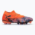 Férfi PUMA Future 8 Match Creativity FG/AG narancssárga mák/fekete/sötét ametiszt/elektromos borsmenta futballcipő 2