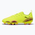 Gyermek futballcipő PUMA Future 8 Play FG/AG Jr sárga riasztás/puma fekete/napbarnított 2