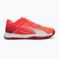 PUMA Accelerate Turbo kézilabdacipő izzó piros/fehér/sötét bíbor/fekete 2
