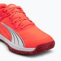 PUMA Accelerate Turbo kézilabdacipő izzó piros/fehér/sötét bíbor/fekete 7