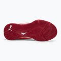 PUMA Accelerate Jr gyermek kézilabda cipő izzó piros/fehér/sötét bíbor/fekete 4