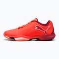 PUMA Vantage Nitro kézilabda cipő izzó piros / puma fehér / sötét bíbor / puma fekete 8