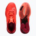 PUMA Vantage Nitro kézilabda cipő izzó piros / puma fehér / sötét bíbor / puma fekete 12
